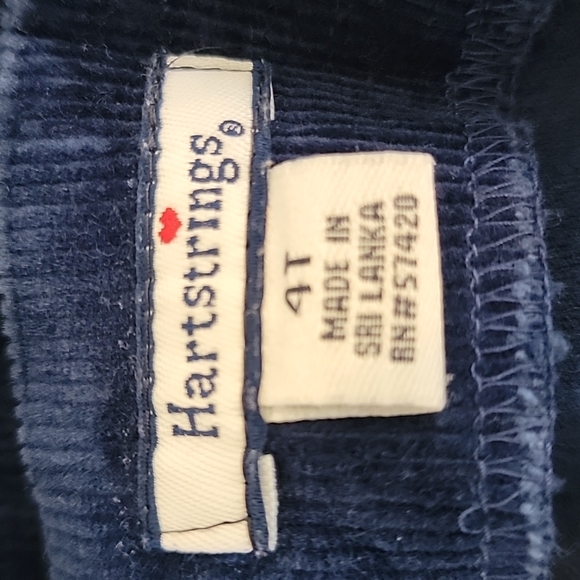 Hartstrings 4T Toddler Girls Corduroy Dress Jumper Embroidery Applique - Picture 9 of 9